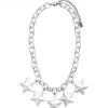 ACCESSORIES Classic Hardware Multi Star Necklace In White 1 ACCESSORIES Classic Hardware Multi Star Necklace In White