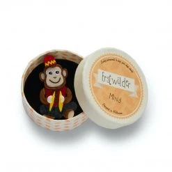 Erstwilder Toy Minis Collection "Charley Chimp" Brooch ACCESSORIES