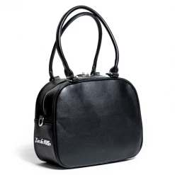 Lux De Ville Circus Tote In Black Matte & Red Rum Sparkle ACCESSORIES