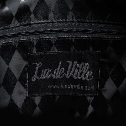 Lux De Ville Mini Circus Tote In Red Rum Sparkle & Black Matte ACCESSORIES