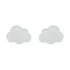 Erstwilder Essentials Cloud Post Earrings - White Glitter ACCESSORIES