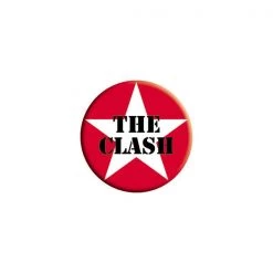 C & D Visionary EVERYTHING ELSE The Clash Star Logo Button