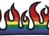 C & D Visionary Rainbow Flame Strip Patch EVERYTHING ELSE