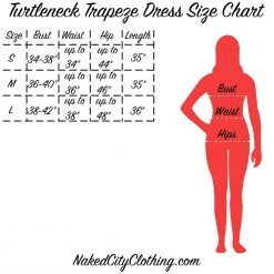 Capella Black Turtleneck Trapeze Dress -Size S APPAREL