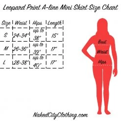 Capella APPAREL Grey Leopard A-Line Mini Skirt