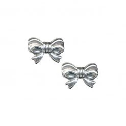 Classic Hardware Silver Bow Post Earrings ACCESSORIES