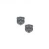 Classic Hardware ACCESSORIES Silver Shield Post Earrings