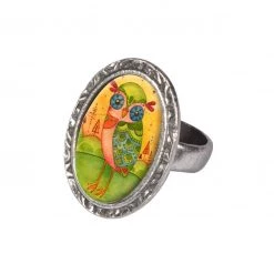 Classic Hardware ACCESSORIES Green Owl Victorian Oval Ring
