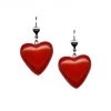 ACCESSORIES Classic Hardware Red Heart Retrolite Dangle Earrings