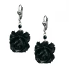 Classic Hardware Retrolite Rose Dangle Earrings In Black ACCESSORIES