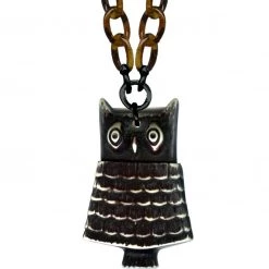 Classic Hardware Owl Retrolite Pendant Necklace ACCESSORIES