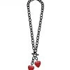 Classic Hardware Retrolite Red Heart Toggle Necklace ACCESSORIES