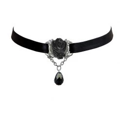Classic Hardware Retrolite Rose Gem Drop Choker Necklace NEW ARRIVALS
