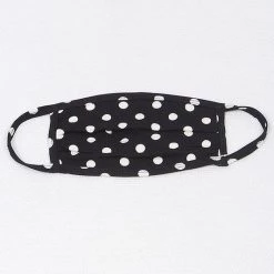 Watermelon Fashion Black & White Polka Dot Face Mask ACCESSORIES