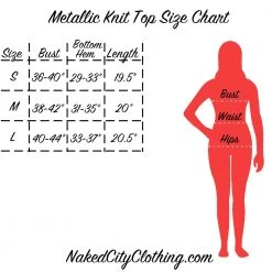 Day G APPAREL Metallic Knit Top In Purple