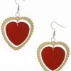 Ole ACCESSORIES Acrylic Heart Dangle Earrings