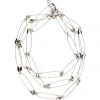 Safety Pin Layered Necklace By Banned Apparel NEW ARRIVALS