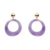 Erstwilder NEW ARRIVALS Essentials Statement Circle Drop Earrings - Purple 1 Erstwilder NEW ARRIVALS Essentials Statement Circle Drop Earrings - Purple