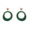 Erstwilder Essentials Statement Circle Drop Earrings - Green NEW ARRIVALS
