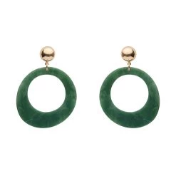 Erstwilder Essentials Statement Circle Drop Earrings - Green NEW ARRIVALS