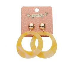 Erstwilder Essentials Statement Circle Drop Earrings - Yellow NEW ARRIVALS