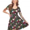 Sourpuss Clothing Electric Eyeballs Skater Dress DRESSES