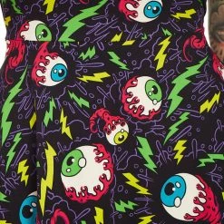 Sourpuss Clothing Electric Eyeballs Skater Dress DRESSES