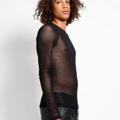 Long Sleeve Fishnet Shirt By Tripp NYC