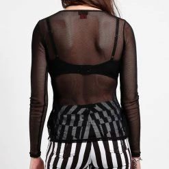NEW ARRIVALS Long Sleeve Fishnet Top By Tripp NYC 7 NEW ARRIVALS Long Sleeve Fishnet Top By Tripp NYC