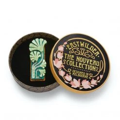 Erstwilder ACCESSORIES Art Nouveau Collection Fronds Of Fortune Brooch