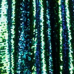 Glam Teal Sequin Swing Dress