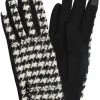 Girly Accessories Houndstooth Gloves