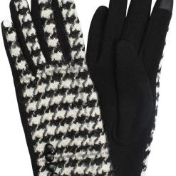 Girly Accessories Houndstooth Gloves