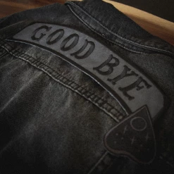 Ectogasm EVERYTHING ELSE "Good Bye" Banner Back Patch - Grey