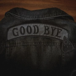 Ectogasm EVERYTHING ELSE "Good Bye" Banner Back Patch - Grey