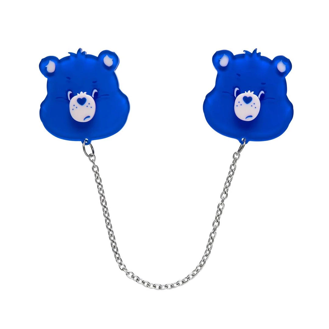 Erstwilder ACCESSORIES Care Bears Collection "Grumpy Bear" Cardigan Clips 3 Erstwilder ACCESSORIES Care Bears Collection "Grumpy Bear" Cardigan Clips