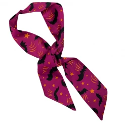 Halloween Bats Skinny Scarf By Johanna Parker X Lipstick & Chrome