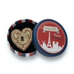 Erstwilder Paris Holiday Collection Heart Of Caché Brooch