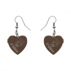 Erstwilder ACCESSORIES Paris Holiday Collection Heart Of Caché Dangle Earrings