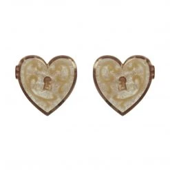 Erstwilder Paris Holiday Collection Heart Of Caché Post Earrings