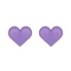Erstwilder ACCESSORIES Essentials Heart Post Earrings - Lavender Bubble