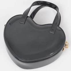 H & D Accessories Black Heart Jelly Purse