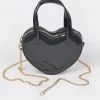 H & D Accessories Black Heart Jelly Purse