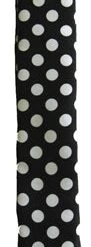 Hollywood Mirror Skinny Tie In Black & White Dot