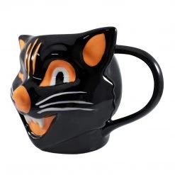 Sourpuss Clothing EVERYTHING ELSE Black Cat Mug By Sourpuss