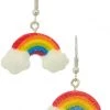 Girly Accessories Rainbow Dangle Earrings