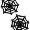 Girly Accessories Spiderweb Post Earrings