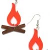 Girly Accessories Acrylic Campfire Dangle Earrings