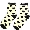 Girly Accessories Black Heart Socks