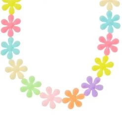 Girly Accessories Multi-Color Daisies Necklace